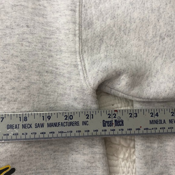 Sz L Vintage Home Team Gray Grey Michigan Pullover Crewneck Sweatshirt Women USA - Picture 9 of 16